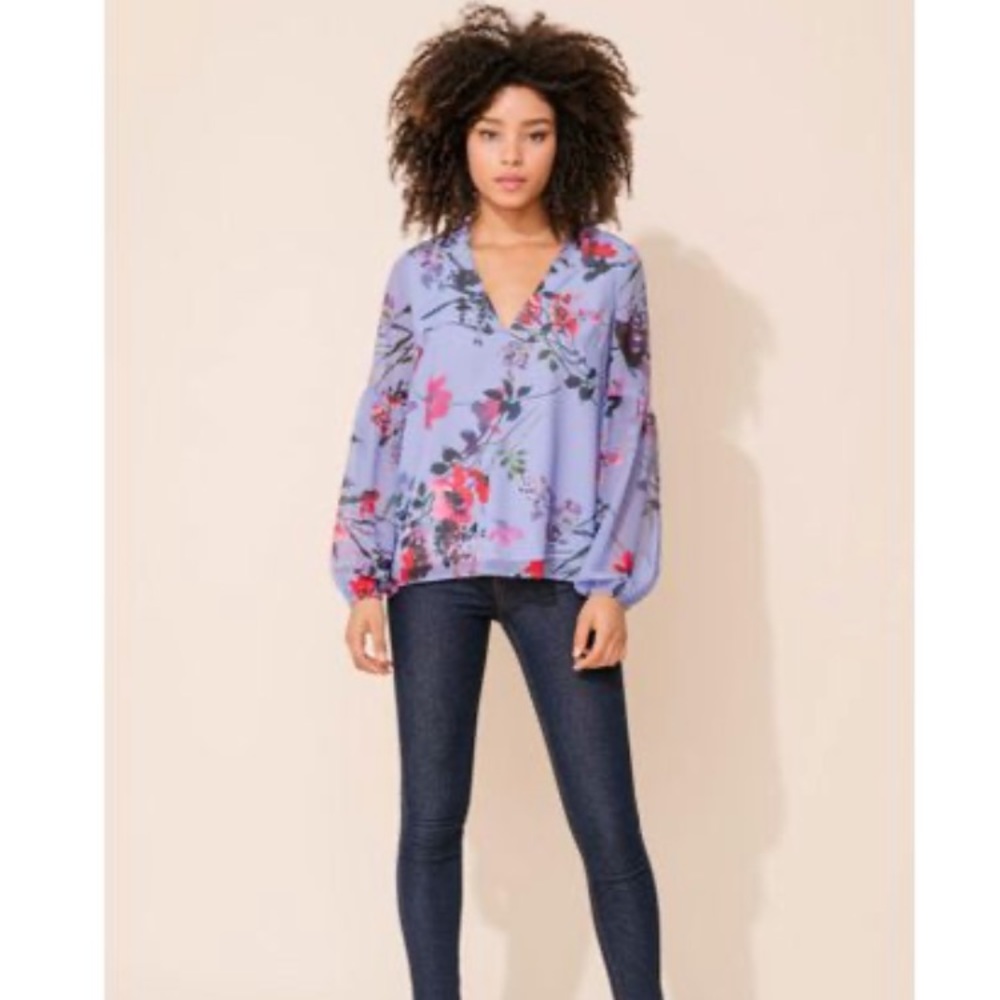 Yumi Kim Broadway Top Size S Misty Bouquet Blue